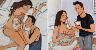 Difficile mais beau : des illustrations montrent à quoi ressemble le parcours de la grossesse et de la maternité